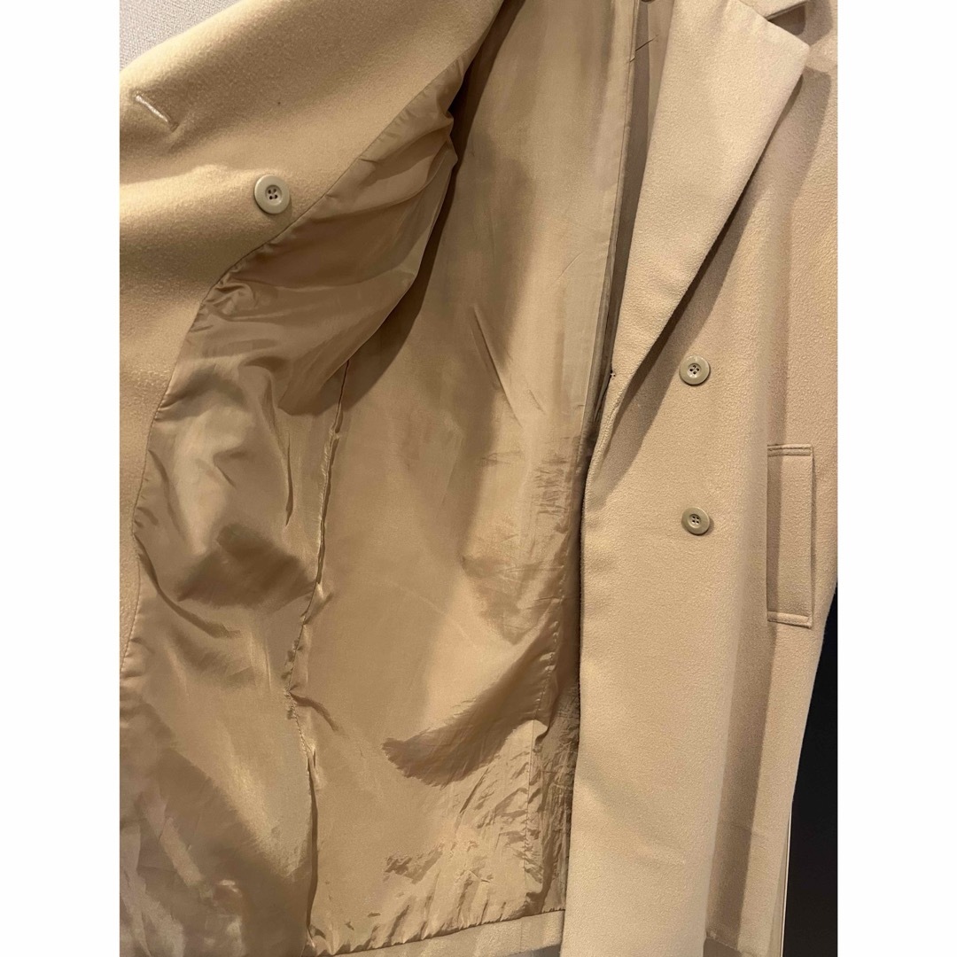 ChouChou ANGELINA　シュシュアンジェリーナ　コート　キャメル　Ｍ レディースのジャケット/アウター(チェスターコート)の商品写真