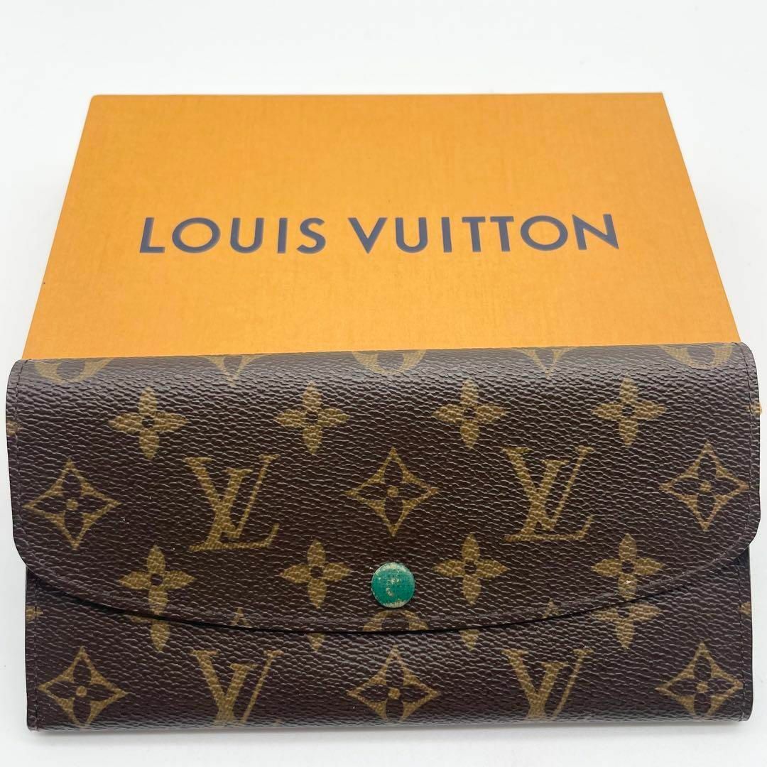 LOUIS VUITTON(ルイヴィトン)の美品✨ルイヴィトン ポルトフォイユ エミリー モノグラム　グリーン　長財布 レディースのファッション小物(財布)の商品写真