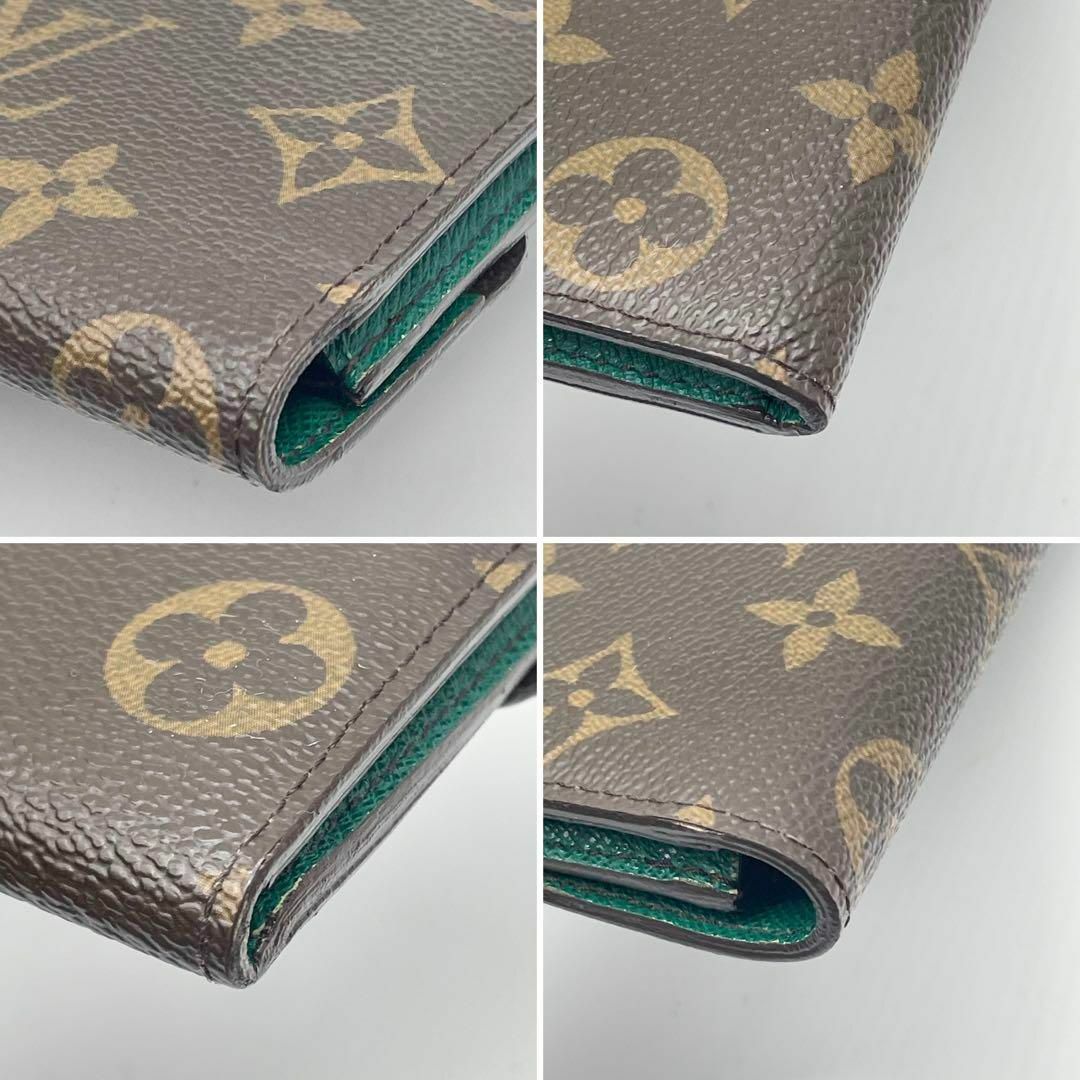 LOUIS VUITTON(ルイヴィトン)の美品✨ルイヴィトン ポルトフォイユ エミリー モノグラム　グリーン　長財布 レディースのファッション小物(財布)の商品写真