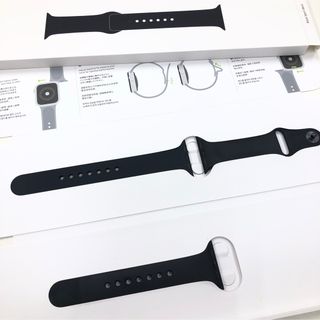 アップルウォッチ(Apple Watch)のアップルウォッチバンド 40サイズ Apple純正 黒スポーツバンド(その他)