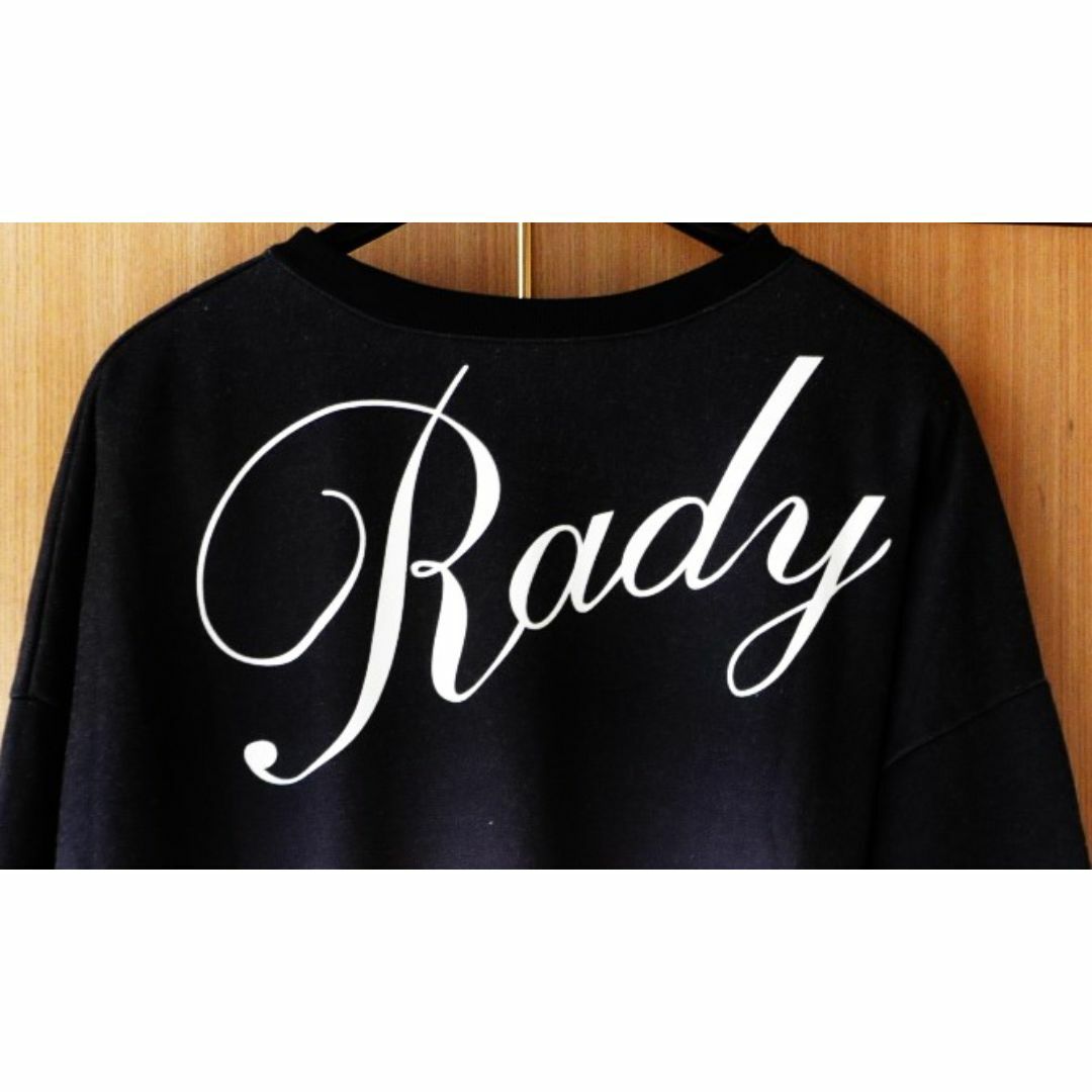 Rady(レディー)のRady レディー メンズ 黒 白 グラデ トレーナー L ブラック ホワイト メンズのトップス(スウェット)の商品写真
