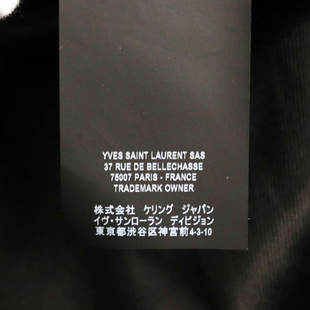 Saint Laurent(サンローラン)の極美品●2019年製 SAINT LAURENT PARIS/サンローランパリ 576665 ロゴボタン ラムスキン レザートレンチコート ブラック 46 伊製 正規品 q03-st30210-3842 メンズのジャケット/アウター(トレンチコート)の商品写真