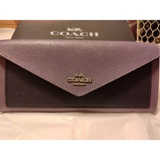 コーチ(COACH)のCOACH長財布パープル(財布)