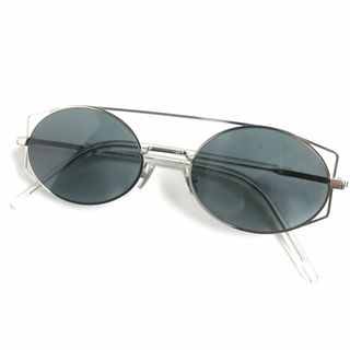 ディオール(Dior)の極美品▼DIOR HOMMEディオールオム DIORARCHITECTURAL 01011 ツーブリッジ サングラス シルバー×クリア 53□20 150 伊勢 箱・ケース付き(サングラス/メガネ)