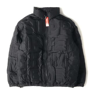 シュプリーム(Supreme)の新品 Supreme シュプリーム ジャケット サイズ:M 19SS Bonded Logo Puffy Jacket ブランドロゴ 柄 パフィー ダウンジャケット ブラック 黒 アウター ブルゾン 上着【メンズ】(ダウンジャケット)