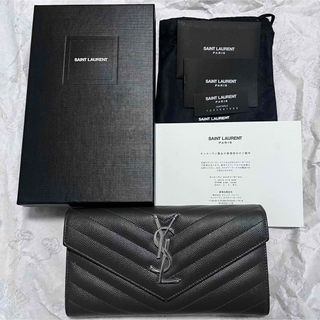 サンローラン(Saint Laurent)のサンローラン　長財布　グレー　SAINT LAURENT  財布(財布)