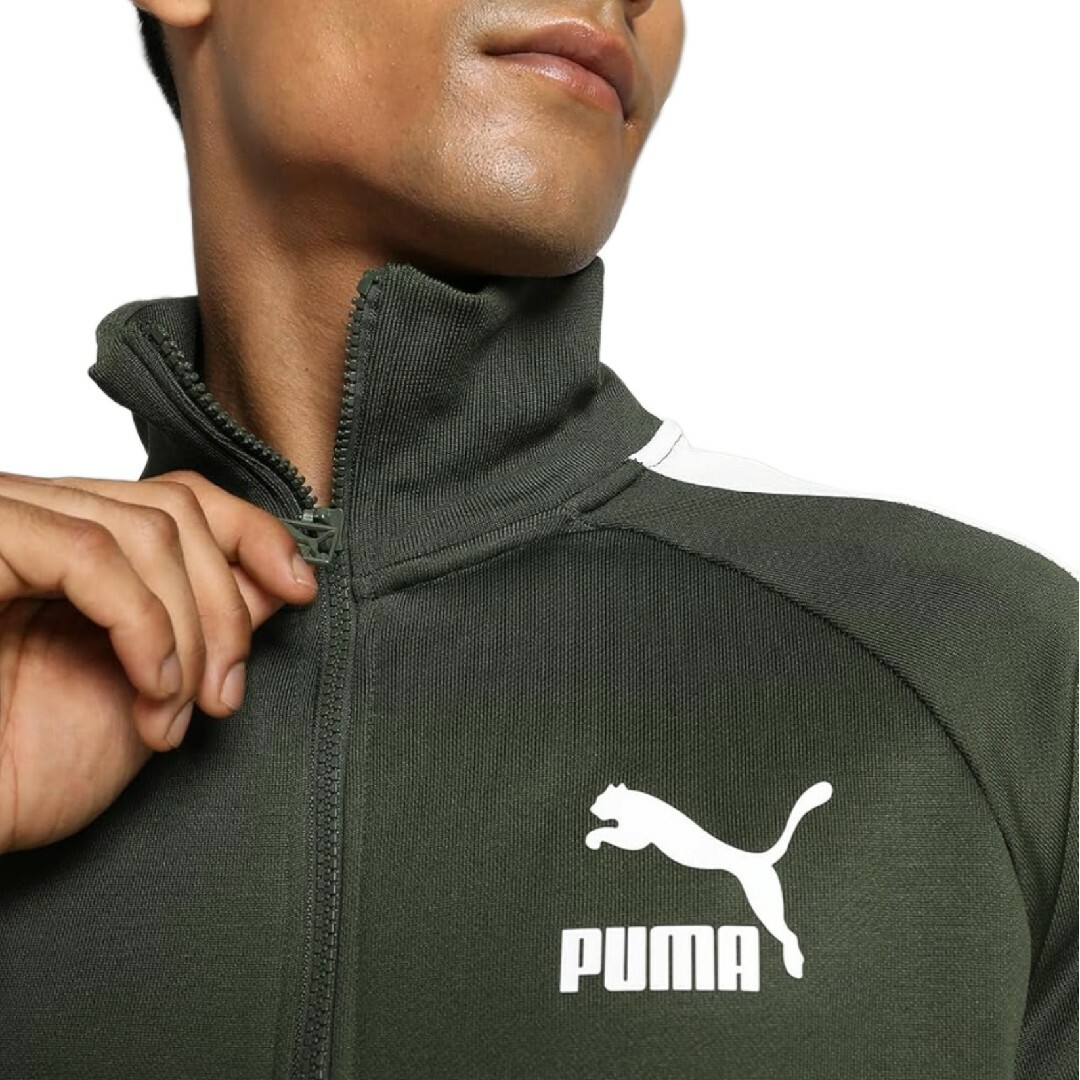 PUMA★オーバーサイズ T7 トラックジャケット★ジャージ★カーキL★男女兼用