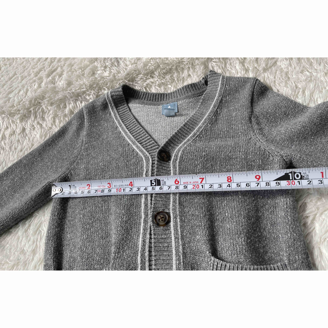 babyGAP(ベビーギャップ)の【2点まとめ売り】95㎝ ベビーギャップ カーディガン グレー ブルー キッズ/ベビー/マタニティのキッズ服男の子用(90cm~)(カーディガン)の商品写真