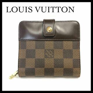 LOUIS VUITTON - 【大特価】ルイヴィトン ダミエ コンパクトジップ 二つ折り財布 折り財布 