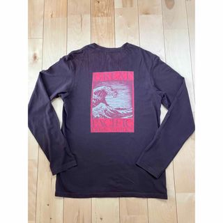 パタゴニア(patagonia)のpatagonia パタゴニア  ロングスリーブＴシャツ 北斎 波  Sサイズ(Tシャツ/カットソー(七分/長袖))