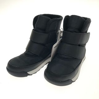 ソレル(SOREL)の□□SOREL ソレル キッズ スノーブーツ チルドレン ウィットニー II ストラップ NC3919-010 ブラック(ブーツ)