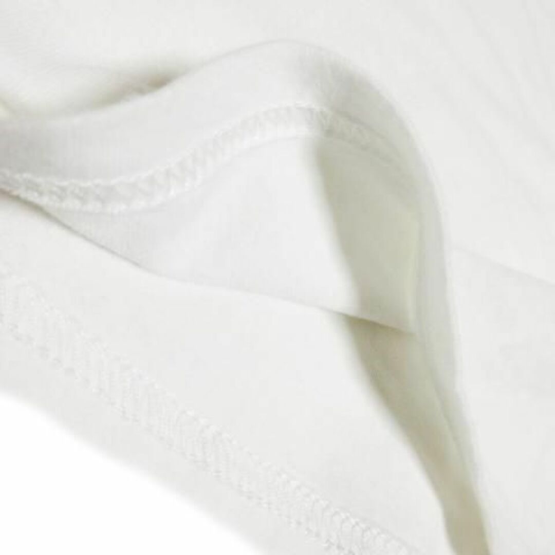 エンリエリ 半袖Tシャツ スパンコール マカロン 38 白 220727AO7A レディースのトップス(シャツ/ブラウス(半袖/袖なし))の商品写真