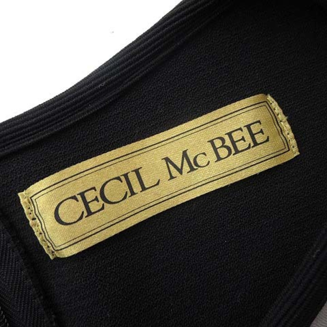 CECIL McBEE(セシルマクビー)のセシルマクビー ワンピース フレア ミニ オーガンジー シースルー 透け感 M レディースのワンピース(ミニワンピース)の商品写真