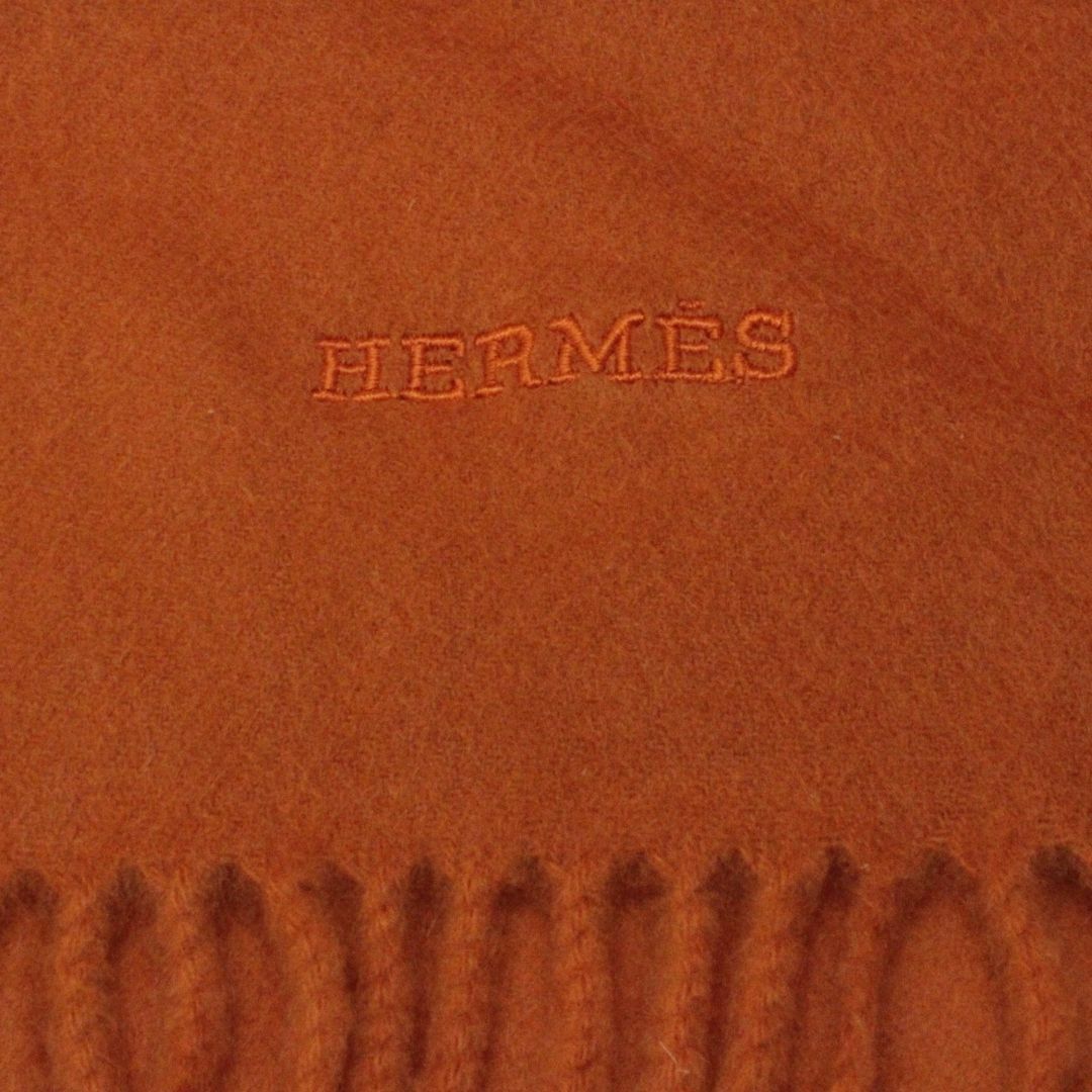 Hermes(エルメス)のエルメス 大判ストールHERMESロゴカシミア100%【美品】 レディースのファッション小物(ストール/パシュミナ)の商品写真