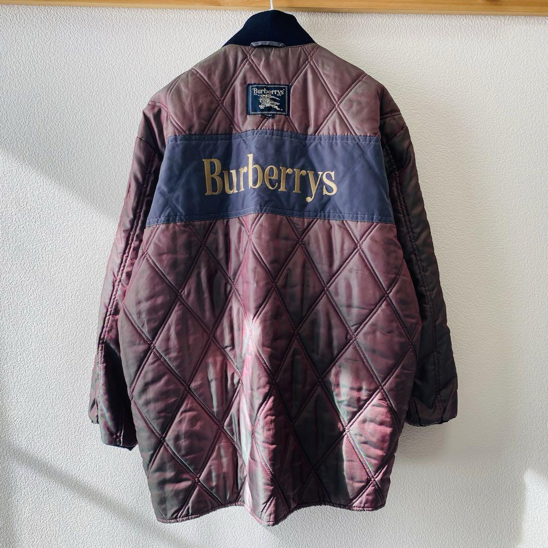 BURBERRY(バーバリー)の90s burberrys 刺繍ロゴリバーシブルキルティングライナージャケット メンズのジャケット/アウター(ブルゾン)の商品写真