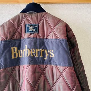 バーバリー(BURBERRY)の90s burberrys 刺繍ロゴリバーシブルキルティングライナージャケット(ブルゾン)