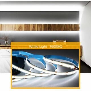 【White】COB LEDテープライト フレキシブル 高輝度 320LED/m(天井照明)