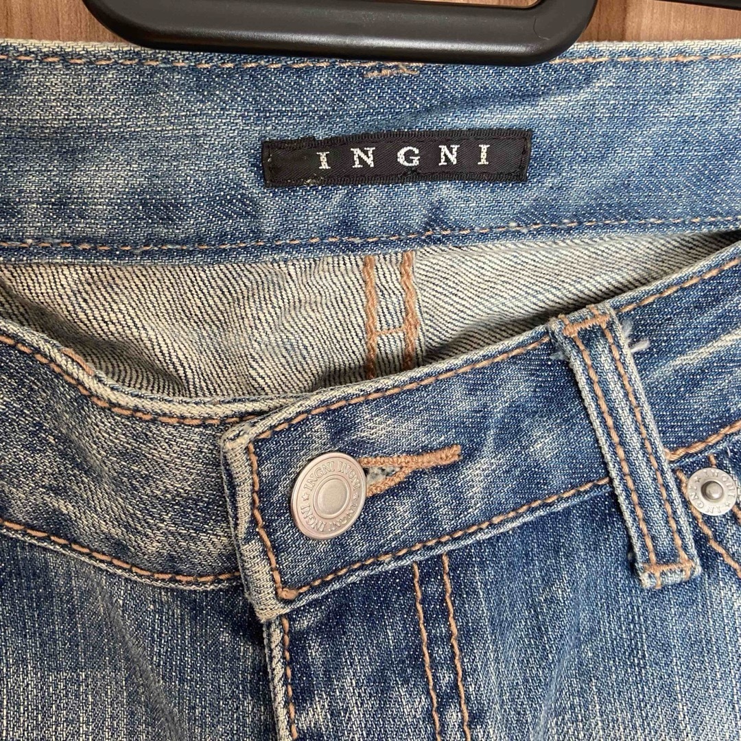 INGNI(イング)の◆INGNI（イング）◆八分丈デニム◆ライトブルー◆Mサイズ レディースのパンツ(デニム/ジーンズ)の商品写真