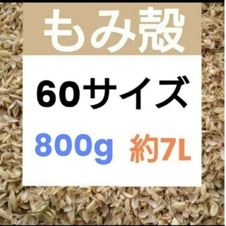 北海道産 令和5年 もみ殻 約7L 籾殻 800g 60サイズ 農家直送(その他)