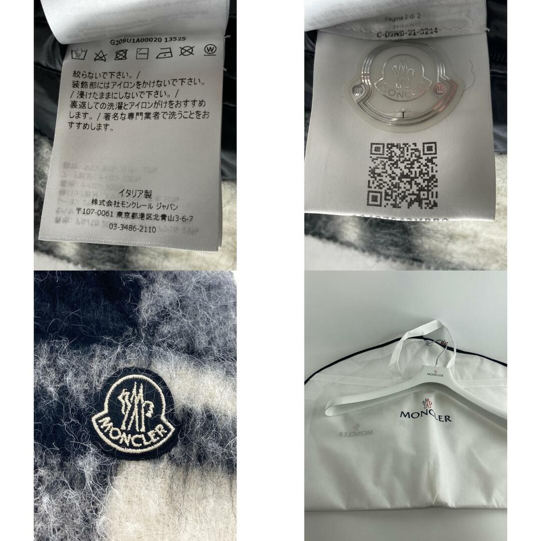 MONCLER(モンクレール)のモンクレール GENIUS 7 フラグメント【美品/国内正規/21AW】LICH チェック モヘア/アルパカ混 フード付ダウン 2 メンズのジャケット/アウター(ダウンジャケット)の商品写真