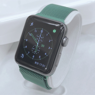 アップルウォッチ(Apple Watch)のApple アップルウォッチ 本体 シリーズ3  42mm 黒 スマートウォッチ(その他)