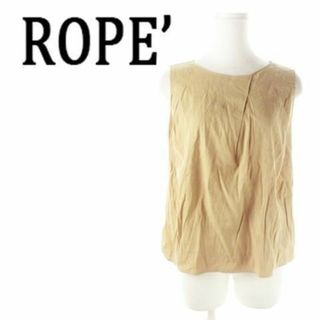 ロペ(ROPE’)のロペ ブラウス ノースリーブ リネン 38 ベージュ 230329AO17A(シャツ/ブラウス(半袖/袖なし))