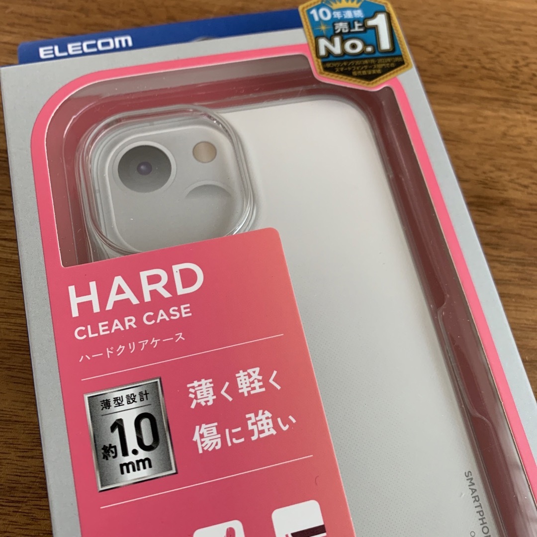 ELECOM(エレコム)のエレコム iPhone 15 ・2眼用 ハードケース クリア ストラップホール付 スマホ/家電/カメラのスマホアクセサリー(iPhoneケース)の商品写真