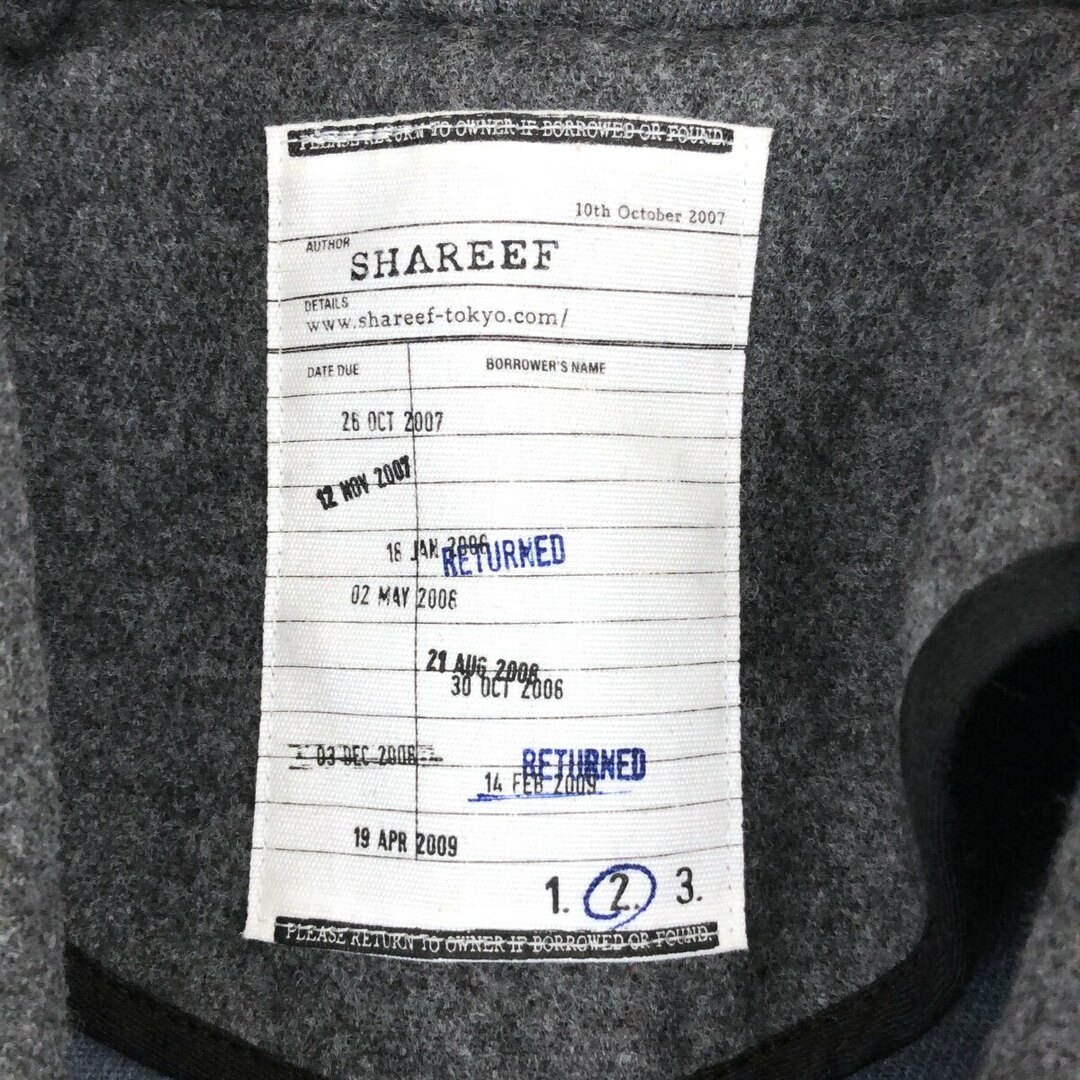 SHAREEF(シャリーフ)のSHAREEF シャリーフ W-FACE MIDDLE COAT ダブルフェイスミドルコート グレー 2 16711002 メンズのジャケット/アウター(その他)の商品写真