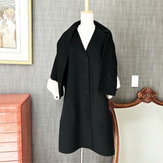 英・WOOLEA ウーリア ムートン ダッフルコート キャメル 42/XL 美品の 