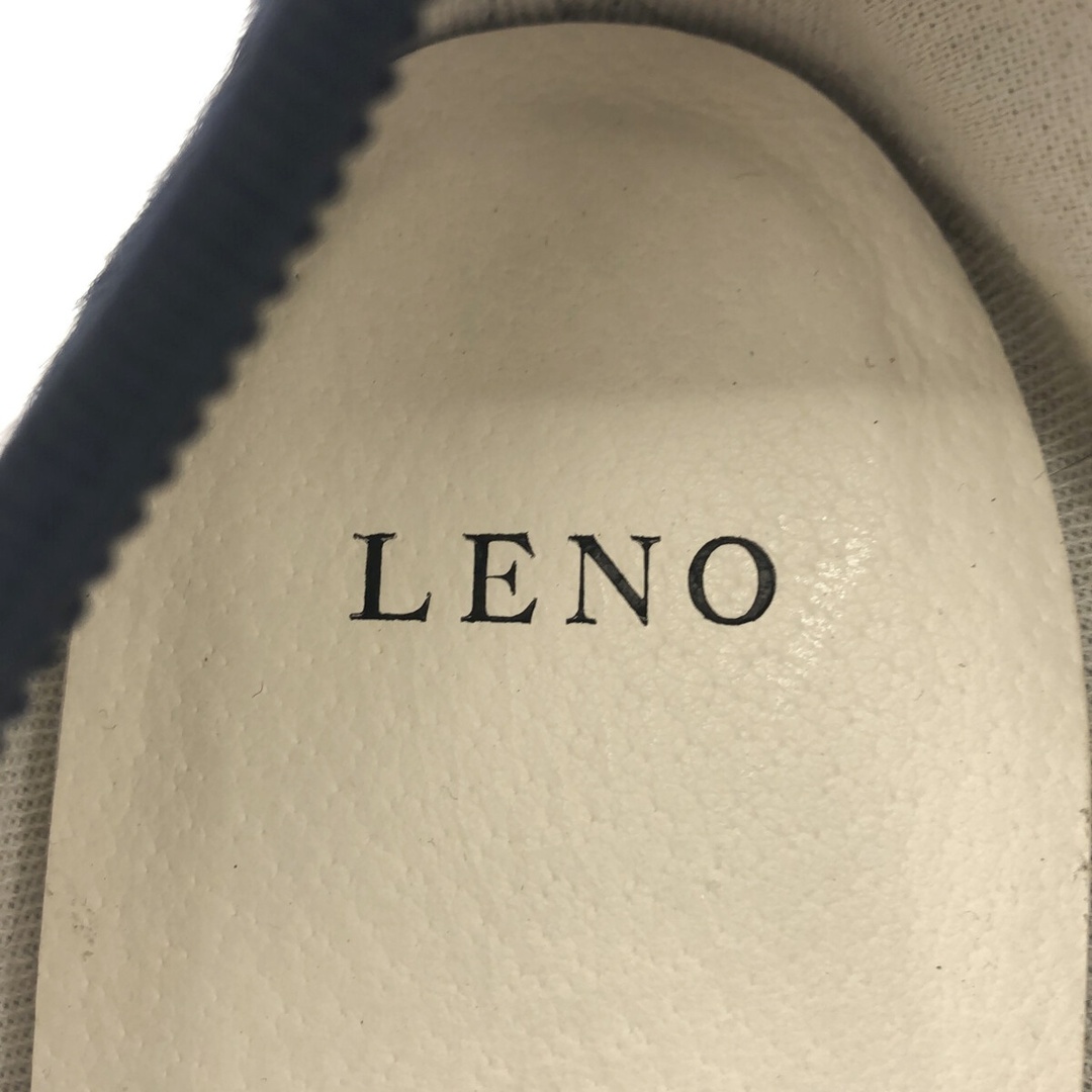 LENO リノ BALLET SHOES ハラコフラットバレエシューズ ネイビー 39 レディースの靴/シューズ(バレエシューズ)の商品写真