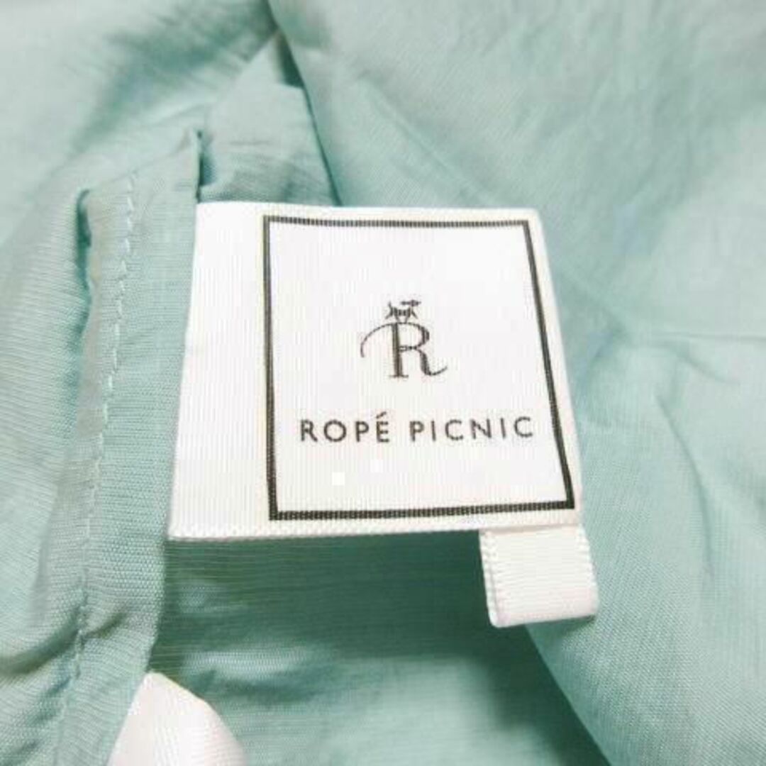 Rope' Picnic(ロペピクニック)のロペピクニック シースルーロングシャツ 長袖 38 緑 221128CK11A レディースのトップス(シャツ/ブラウス(長袖/七分))の商品写真