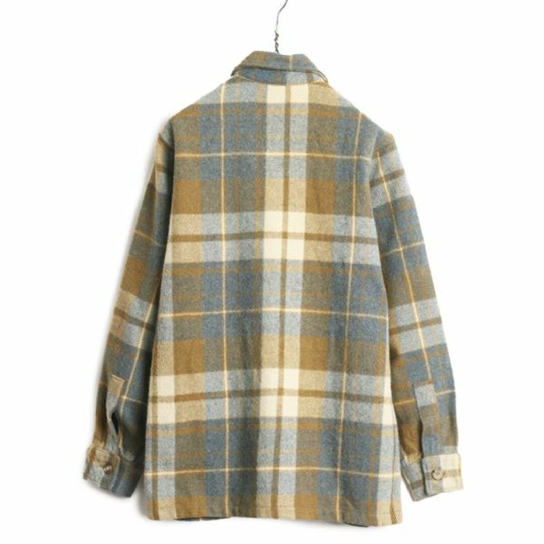 WOOLRICH(ウールリッチ)の70s ウールリッチ チェック ウール CPO シャツ ジャケット メンズ M 程/ 70年代 Woolrich ヴィンテージ 長袖シャツ ボックス 厚手 旧タグ メンズのトップス(シャツ)の商品写真