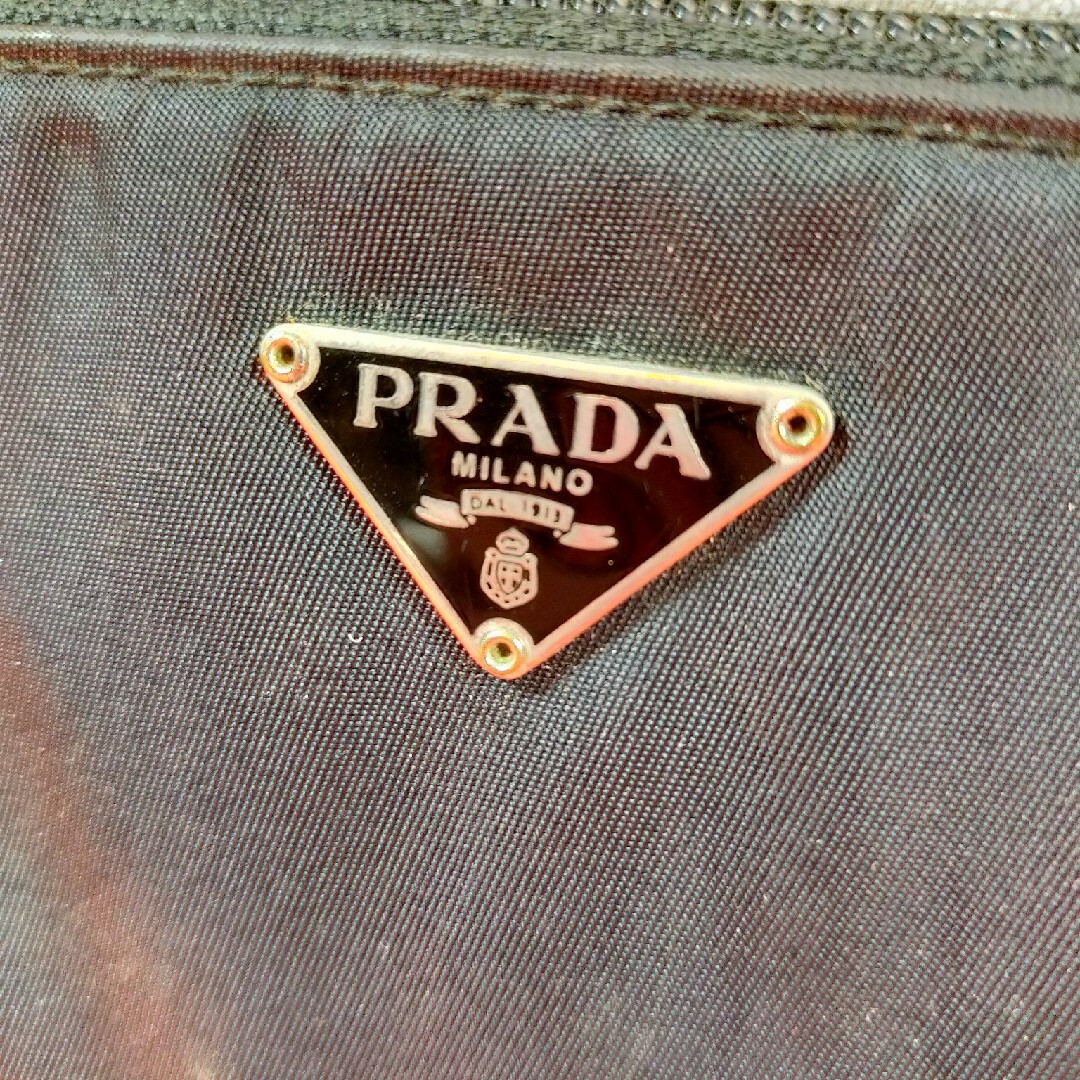 PRADA - PRADA サフィアーノ 長財布 ナイロン 黒色 ブラック 三角ロゴ 