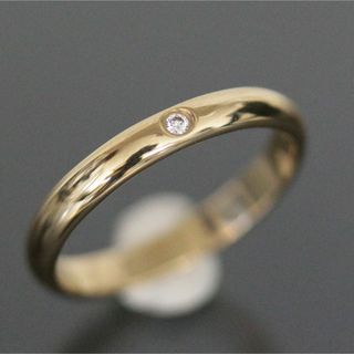 カルティエ(Cartier)のカルティエ マリッジ リング 1P ダイヤ 8号 箱 K18YG 仕上済(リング(指輪))