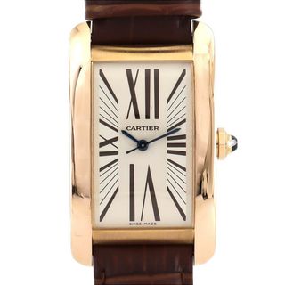 カルティエ(Cartier)のカルティエ タンクアメリカンLM PG W2607156 PG･RG 自動巻(腕時計(アナログ))