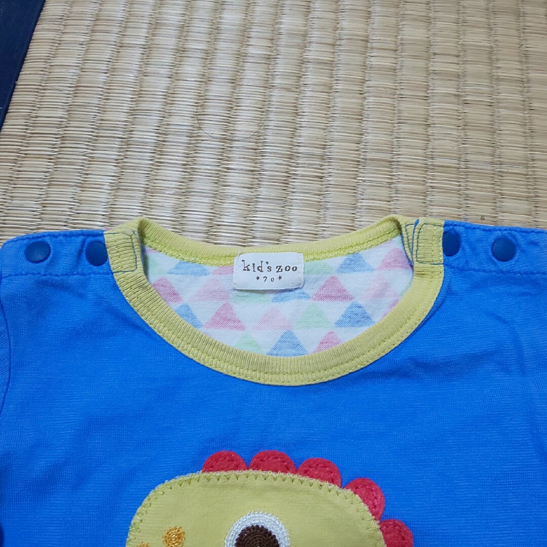 kid’s zoo(キッズズー)の怪獣 70 男の子Tシャツ半ズボンセット キッズ/ベビー/マタニティのベビー服(~85cm)(Ｔシャツ)の商品写真