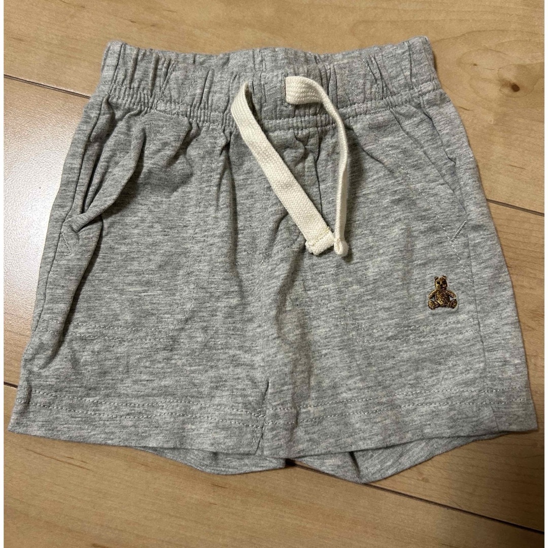 babyGAP(ベビーギャップ)のBaby GAP 耳付きパーカー&短パンセット キッズ/ベビー/マタニティのベビー服(~85cm)(シャツ/カットソー)の商品写真