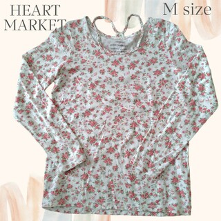 ハートマーケット(Heart Market)の【HEART MARKET】花柄　長袖　Tシャツ　赤(Tシャツ(長袖/七分))
