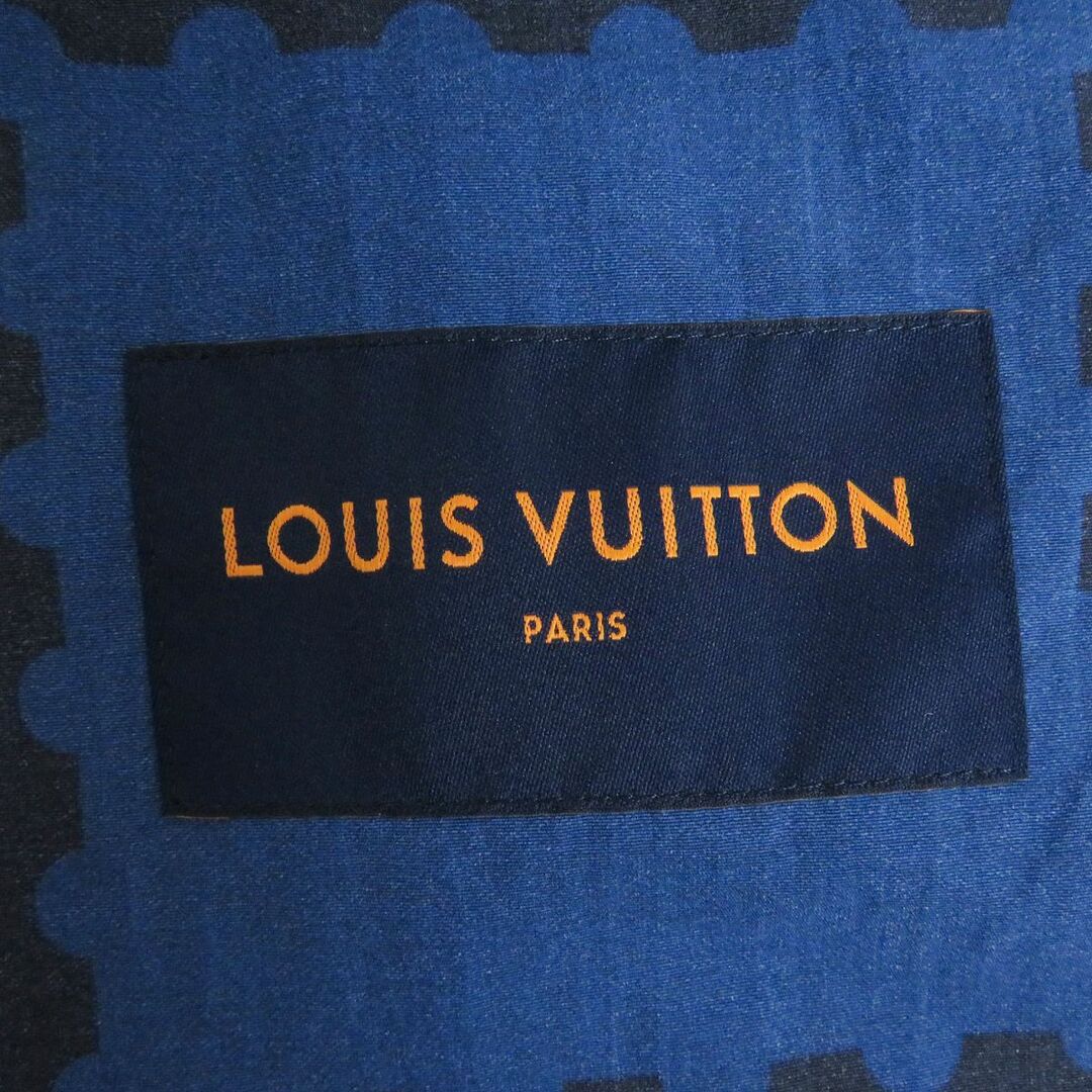 LOUIS VUITTON(ルイヴィトン)の極美品□22SS ルイヴィトン×NIGO ジャイアントダミエ レースアップ プルオーバー ウィンドブレーカー/アノラックパーカー 紺×黒 46 正規 メンズのジャケット/アウター(ナイロンジャケット)の商品写真