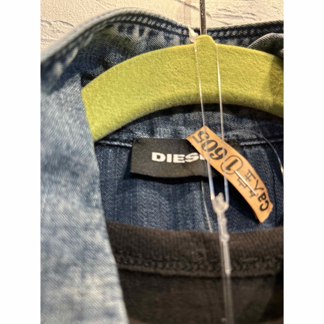 DIESEL(ディーゼル)のディーゼルフリルダンガリーシャツ キッズ/ベビー/マタニティのキッズ服女の子用(90cm~)(ブラウス)の商品写真