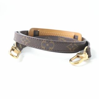 ルイヴィトン(LOUIS VUITTON)の美品★LOUIS VUITTON ルイヴィトン モノグラム キャンバス ショルダーストラップ レディース ブラウン×ゴールド金具 フランス製(その他)