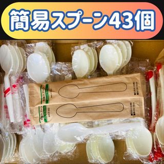 🥄簡易スプーン43個セット(食器)