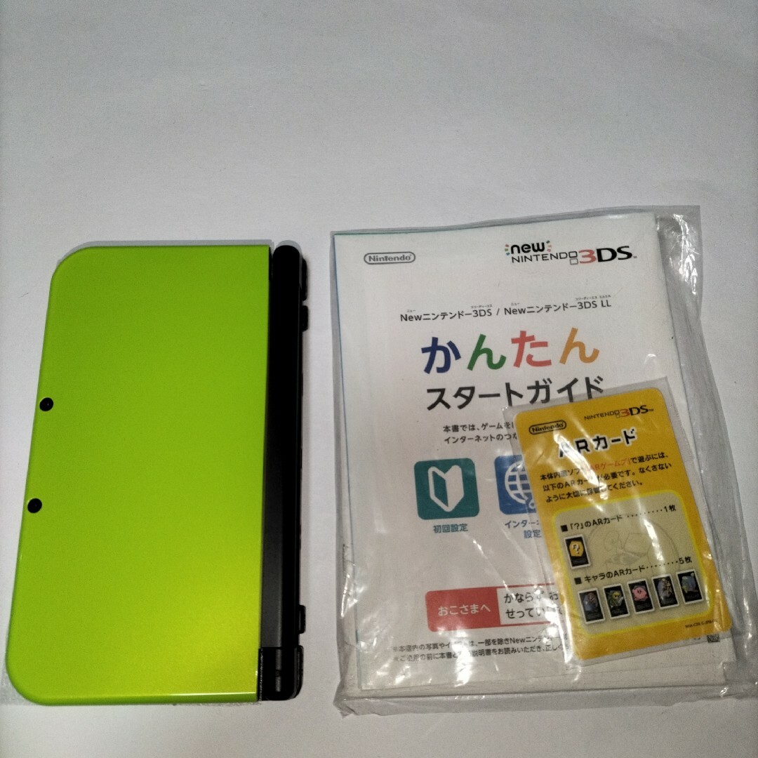 NEW3DSLL　 未使用　新品　展示品　ライムブラック　NEWニンテンドー3d