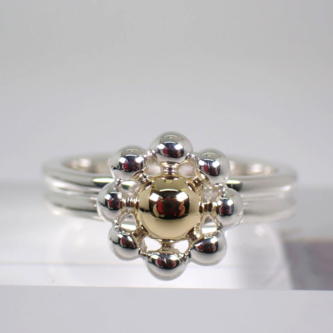 Tiffany & Co. - ティファニー 925/750 デイジー コンビ リング Tiffany & Co. - ティファニー 925/750 デイジー コンビ リング
