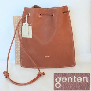 ゲンテン(genten)のgenten ゲンテン　＊未使用＊　２WAY巾着バッグ、小銭入れ2点セット(ショルダーバッグ)