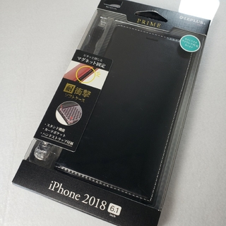 アウトレット iPhone XR 手帳型ケース ブラック 0515(iPhoneケース)