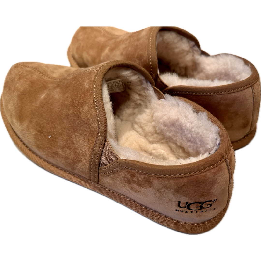 UGG(アグ)の美品！　UGG スリッポン ムートン ブラウン　28cm メンズの靴/シューズ(スリッポン/モカシン)の商品写真