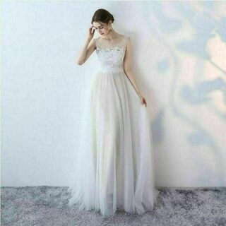 【ウエディング】ドレス 結婚式 ブライダル Aライン S二次会 ワンピース(ウェディングドレス)