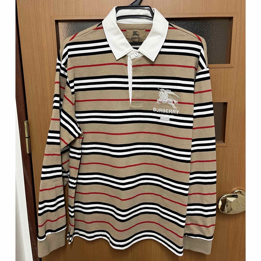 BURBERRY(バーバリー)の Supreme×Burberry ラグビーシャツ Beige 正規品  メンズのトップス(シャツ)の商品写真