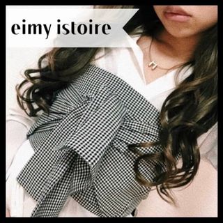 eimy istoire - eimy istoire ギンガムチェック ビスチェ ベストフロントリボン